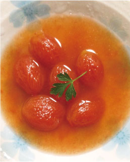 トマトの丸ごとスープ